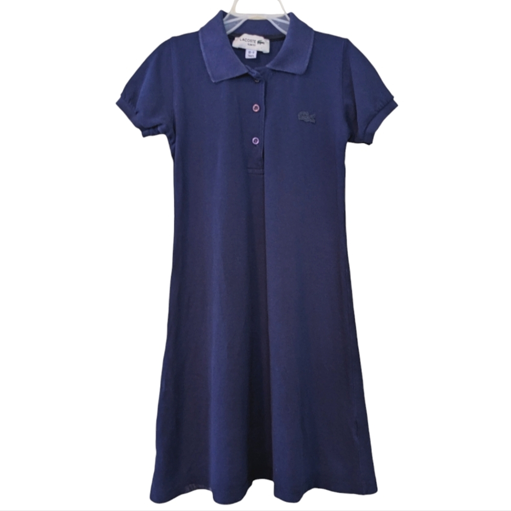 Lacoste navy blue slim fit pique polo dress